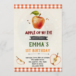 Apfel meiner Augen Einladung zum Geburtstag