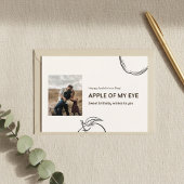 Apfel meiner Geburtstagskarte Karte