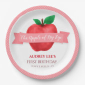 Apfel meines Augenfalles | Sommergeburtsfeier Pappteller (Vorderseite)
