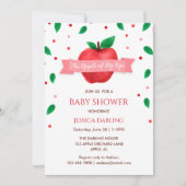 Apfel meines Augenfalles | Summer Baby Dusche Einladung (Vorderseite)