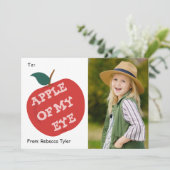 Apfel meines Augenklassenzimmer Foto Valentinstag  Feiertagskarte (Stehend Vorderseite)