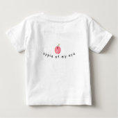Apfel meines Auges Baby T-shirt (Rückseite)