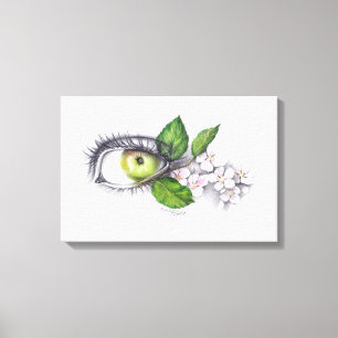 Apfel meines Auges Bleistift Kunst Leinwand