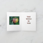 "Apfel meines Auges"/ "DAS SIND SIE!" Karte (Innenseite)