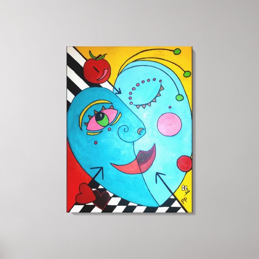 Apfel meines Auges Leinwanddruck (Vorderseite)