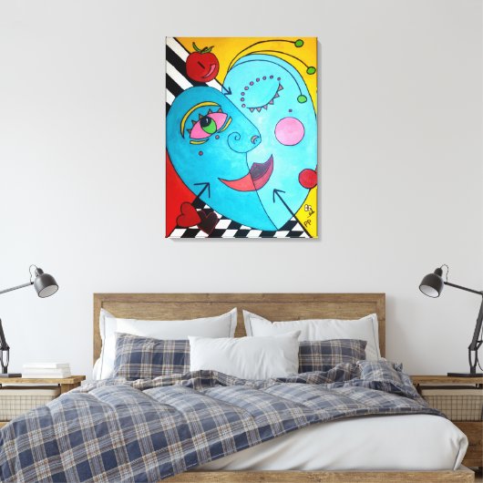 Apfel meines Auges Leinwanddruck (Insitu (Schlafzimmer))