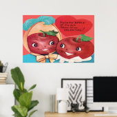 Apfel meines Herzens Valentine Poster (Heimbüro)