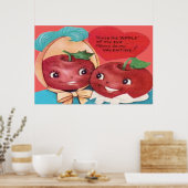 Apfel meines Herzens Valentine Poster (Küche)