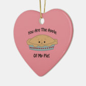 Apfel meines Kuchens Keramikornament (Links)