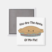 Apfel meines Kuchens Magnet (Vorderseite/Rückseite)