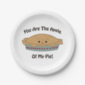 Apfel meines Kuchens Pappteller (Vorderseite)