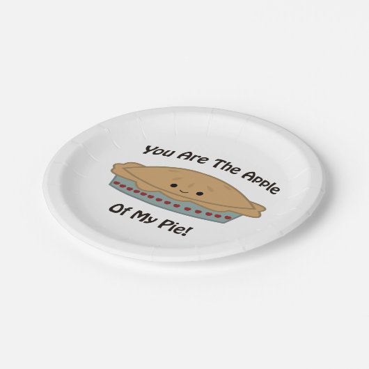 Apfel meines Kuchens Pappteller (Schrägansicht)
