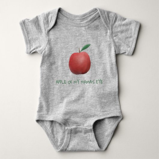 Apfel meines Mutterauges Baby Strampler (Vorderseite)