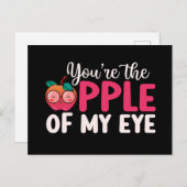 Apfel meines Niedlichen Auges Funny Valentine Day Postkarte (Vorne/Hinten)