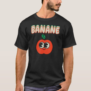 Apfel mit Banane Frühjahr Sommer Party vegane Früc T-Shirt