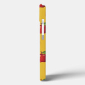 Apfel mit gelbem Muster Design iPhone 13 Hüllen (Rückseite / Links)