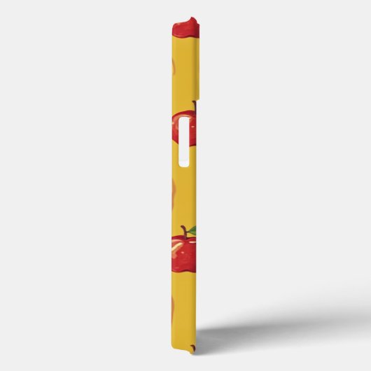 Apfel mit gelbem Muster Design iPhone 13 Hüllen (Rückseite / Rechts)