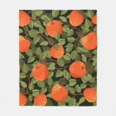 Äpfel mit grünen Blätter ohne Naht  Fleecedecke (Vorderseite)