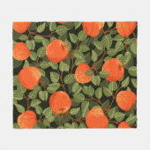 Äpfel mit grünen Blätter ohne Naht Fleecedecke (Vorderseite (Horizontal))