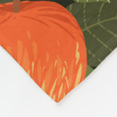 Äpfel mit grünen Blätter ohne Naht  Fleecedecke (Ecke)