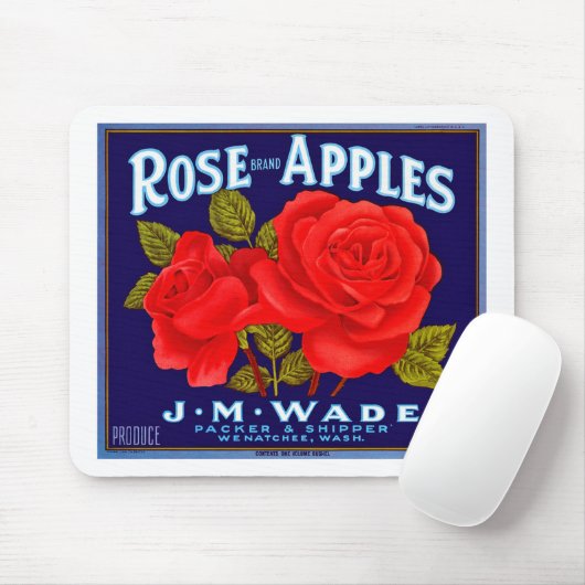 Äpfel mit Rose Mousepad (Mit Mouse)