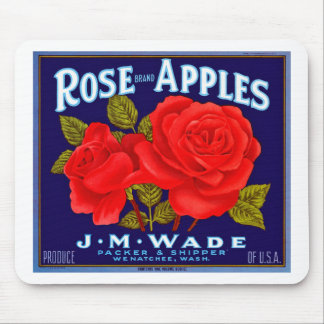 Äpfel mit Rose Mousepad
