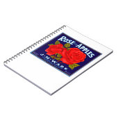 Äpfel mit Rose Notizblock (Linke Seite)