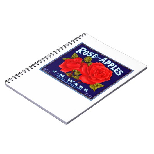 Äpfel mit Rose Notizblock (Linke Seite)