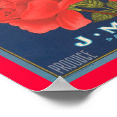 Äpfel mit Rose Poster (Ecke)