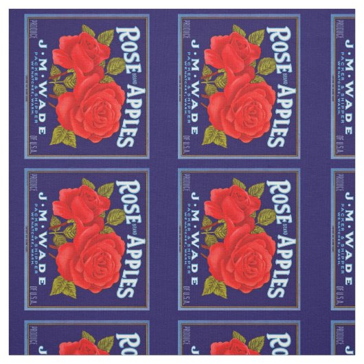 Äpfel mit Rose Stoff (Muster)