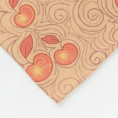 Apfel-Muster Fleecedecke (Ecke)