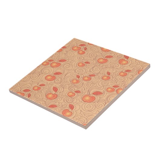 Apfel-Muster Fliese (Seite)