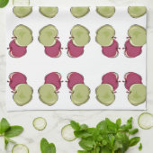 Äpfel-Muster Geschirrtuch (Gefaltet)