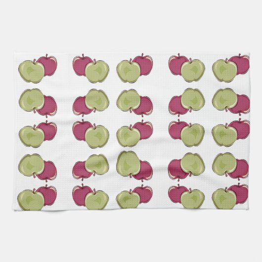 Äpfel-Muster Geschirrtuch (Horizontal)