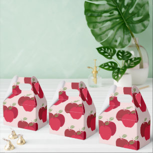 Apfel-Muster-Giebelfavoritenbox für Partygeschenke Geschenkschachtel