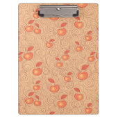 Apfel-Muster Klemmbrett (Vorderseite)