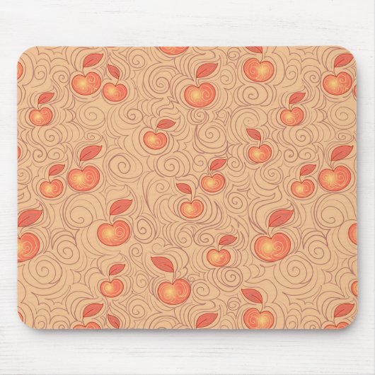 Apfel-Muster Mousepad (Vorne)