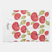 Apfel-Muster-Wasserfarbe Handbemalt Geschirrtuch (Horizontal)