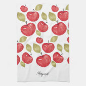 Apfel-Muster-Wasserfarbe Handbemalt Geschirrtuch (Vertikal)