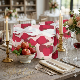 Apfel-Muster-Zelt-Gunst-Box für Party-Geschenke Geschenkschachtel