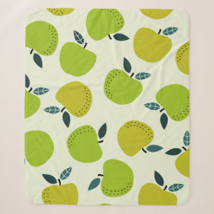 Apfel nahtloses Muster. Frucht Thema Illustration. Sherpadecke