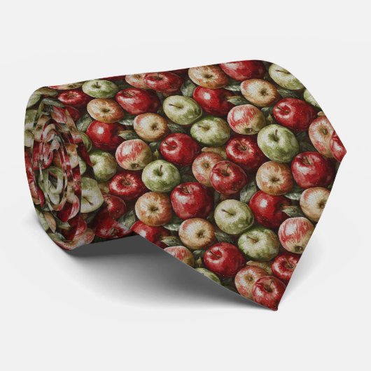 Äpfel Neck Tie Krawatte (Gerollt)