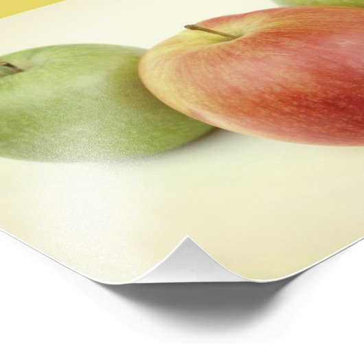 Äpfel Obst Fotodruck (Ecke)