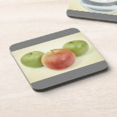Äpfel Obst Getränkeuntersetzer (Linke Seite)