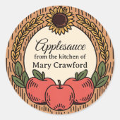 Äpfel oder Äpfel, die Labels Personalisiert abkühl Runder Aufkleber (Vorderseite)