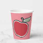 Apfel Pappbecher (Rückseite)