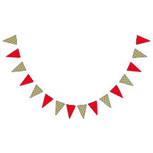 Äpfel Party Banner (Sage Green & Red)