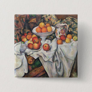 Äpfel Pauls Cezanne   und Orangen, 1895-1900 Button