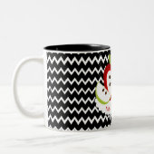 Apfel-personalisierte Lehrer-Tasse Zweifarbige Tasse (Links)