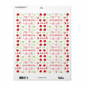 Äpfel Personalisiertes Canning-Etikett (Vorne)